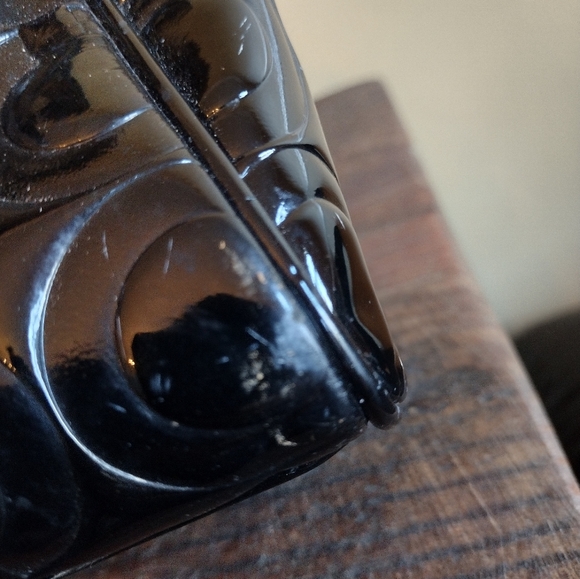 Coach Peyton Op Art Black Patent Leather Handbag H1381 F26962 - Picture 15 of 16